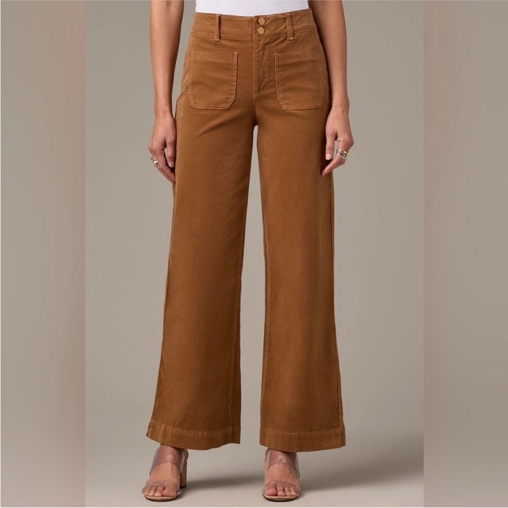 Wit & Wisdom High Rise Corduroy Pants 20W Roasted Pecan NWT Fall Retro